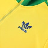 23/24 Adidas Yellow Jacket Tracksuit 1:1 Quality