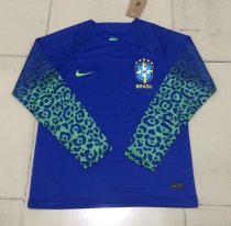 22/23 Brazil Away Long Sleeve Fans 1:1 Quality Soccer Jersey
