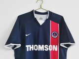 2002-2003 PSG Home Fans 1:1 Quality Retro Soccer Jersey
