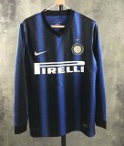 2010-2011 Inter Milan Home Long Sleeve 1:1 Retro Soccer Jersey