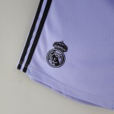 22/23 Real Madrid Away Purple Shorts