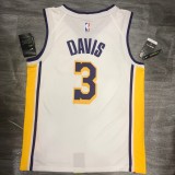 NBA Los Angeles vintage white V-collar No. 3 Davis with chip 1:1 Quality