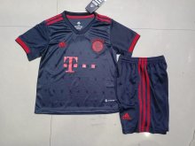 22/23 Bayern Munich Third Black Kids Soccer Jersey