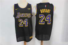 NBA Lakers #24 Kobe achievement black 1:1 Quality
