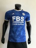 21/22 Leicester City Home Blue Player 1:1 Quality Soccer Jersey