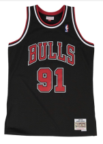 NBA Mitchell & Ness bull 91 black 1:1 Quality