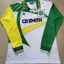 1994-1995 Celtic Away Long Sleeve 1:1 Retro Soccer Jersey