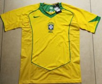 2004 Brazil Home 1:1 Quality Retro Soccer Jersey