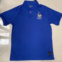 2021 France 100th Anniversary Edition Blue Retro Soccer Jersey