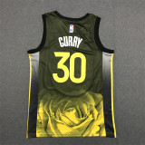 22/23 Warriors CURRY #30 Black Rose City Edition 1:1 Quality NBA Jersey