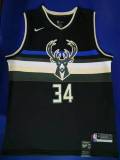 NBA Bucks 34 City Edition Black 1:1 Quality