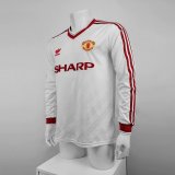 1986 Manchester United Away Long sleeve 1:1 Quality Retro Soccer Jersey