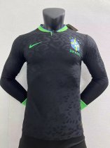 22/23 Brazil Black Long Sleeve Player 1:1 Quality Soccer Jersey