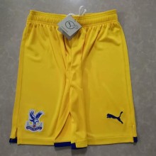 21/22 Crystal Palace Yellow Shorts Pants 1:1 Quality Soccer Jersey