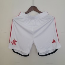 23/24 Flamengo Home White Shorts