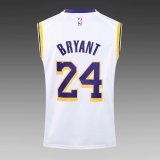 NBA Laker white Kobe Bryant No.24 1:1 Quality