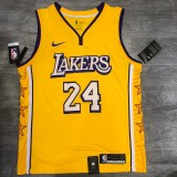 NBA Laker's Retro yellow v-leader Sucheng city version 24 Kobe with chip 1:1 Quality