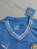 23/24 Manchester City Home Blue 1:1 Quality Women Soccer Jersey