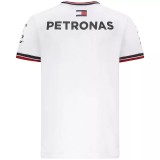2021 F1 Mercedes White Short Sleeve Racing Suit 1:1 Quality