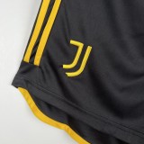 23/24 Juventus Home Black Shorts