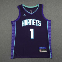 22/23 Hornets BALL #1 Pink 1:1 Quality NBA Jersey
