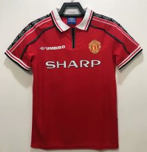 1998 Manchester united Home 1:1 Quality Retro Soccer Jersey