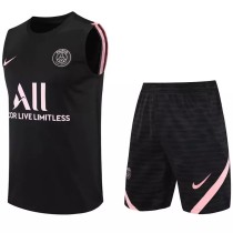 21/22 PSG Paris Balck Tank top and shorts suit 1:1 Quality Soccer Jersey