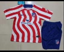 22/23 Atlético de Madrid Home Kids Soccer Jersey