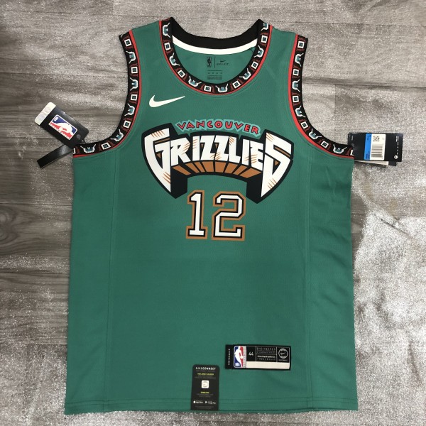 NBA Grizzlies green 12 Morant with chip 1:1 Quality