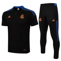 21/22 Real Madrid Black Polo Tracksuit 1:1 Quality Soccer Jersey