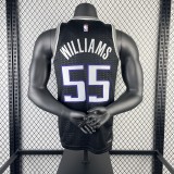 2023 NBA Kings Black WILLIAMS#55 Men Jersey Top Quality Hot Pressing Number And Name