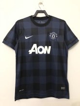 2013-2014 Manchester United Away Blue 1:1 Retro Soccer Jersey