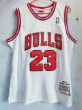 NBA Mitchell & Ness bull 23 white 1:1 Quality