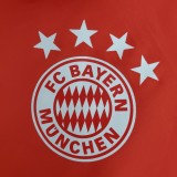 2022 Bayern Munich Red Windbreaker（阿迪三边白色）