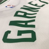 NBA Celtics retro white No. 5 Garnett with chip 1:1 Quality