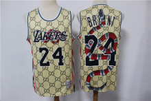 NBA No.24 Gucci Gucci co branded snake limited edition Jersey -- Kobe 1:1 Quality
