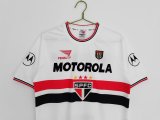 2000 Sao Paulo Home White 1:1 Retro Soccer Jersey