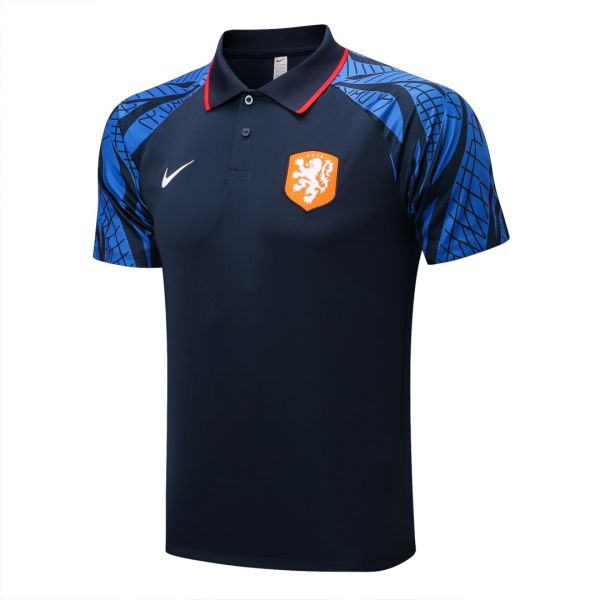 22/23 Netherlands Polo Shirt Navy 1:1 Quality Training Shirt