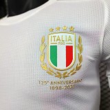 23/24 Italy 125th Anniversary Commemorate Edition White Player 1:1 Quality Soccer Jersey