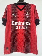 23/24 AC Milan Home Red Fans 1:1 Quality Soccer Jersey