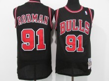 NBA Bull #91 Rodman Retro Black 1:1 Quality