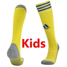 21/22 Boca Home Yellow Kids Socks 1:1 Quality Soccer Jersey