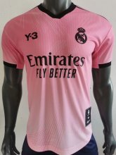 22/23 Real Madrid Y-3 Pink Player 1:1 Quality Soccer Jersey
