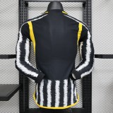 23/24 Juventus Home Long Sleeve Player 1:1 Quality Soccer Jersey