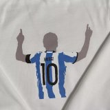 2023 Argentina 3-Star 10#Messi Signature Plus Fleece Thick Hoodie