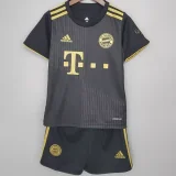 21/22 Bayern Away Kids 1:1 Quality Soccer Jersey