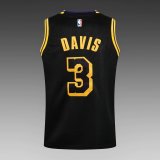 NBA Laker black Davis No.3 1:1 Quality