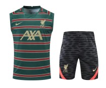 21/22 Liverpool Vest Training Kit Green 1:1 Quality Training Jersey