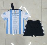 2023 Argentina Champion Commemorative Edition 3 Stars Kids Soccer Jersey