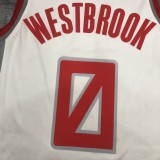 NBA Rockets city version white 0 wishbrook with chip 1:1 Quality